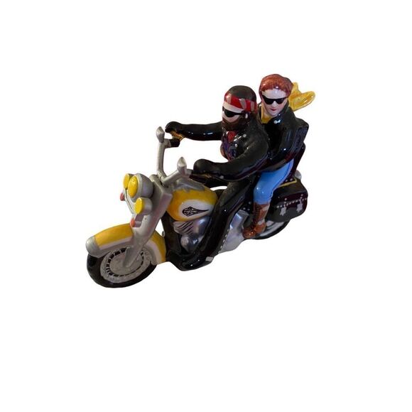 Department, 56 Harley Davidson, two for the road yellow motorcycle 1998 - Picture 3 of 5